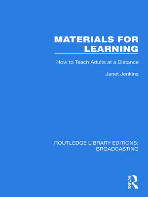cover image of Materials for Learning